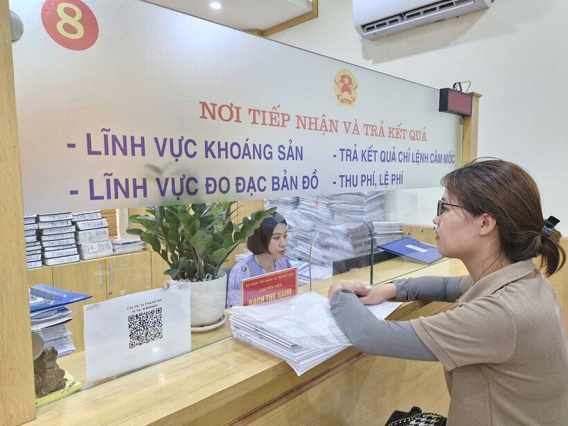 Sở Nông nghiệp và Môi trường Hà Nội thực hiện nghiêm việc công khai, thực hiện các thủ tục hành chính. Ảnh: Thu Hằng