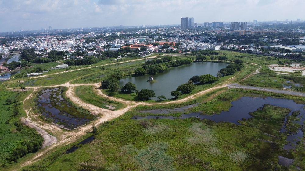 Khu đất làm dự án Khu đô thị Hồ Gươm Xanh. Ảnh: Đình Trọng