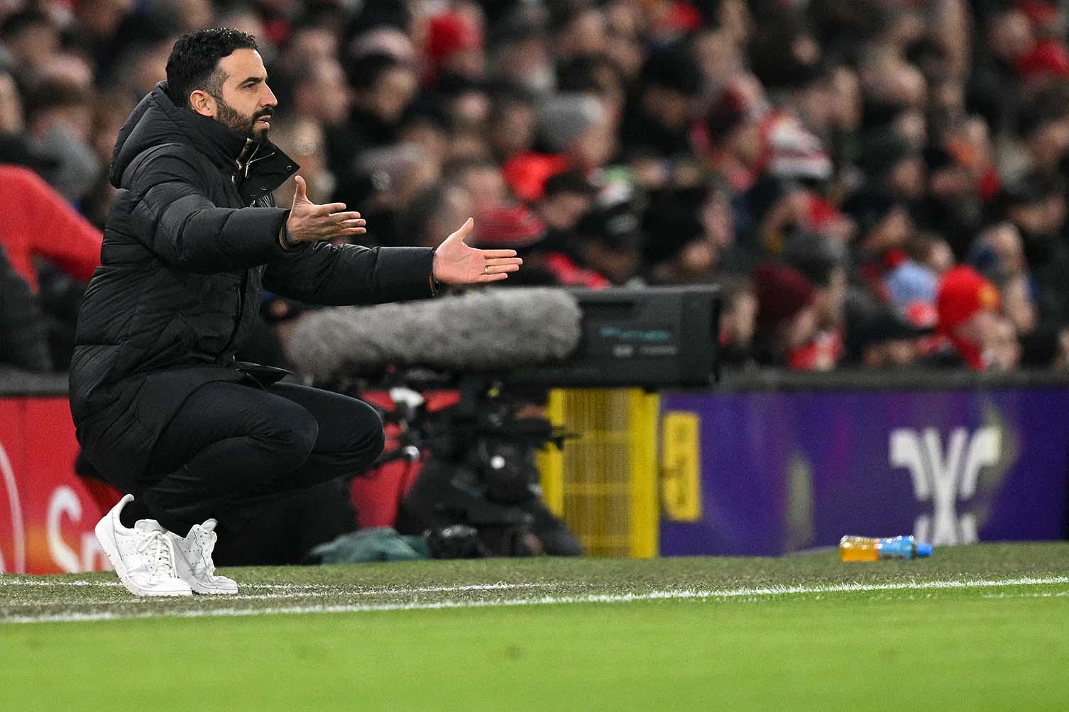 Ruben Amorim vẫn đang chờ học trò cũ tái ngộ tại sân Old Trafford. Ảnh: AFP