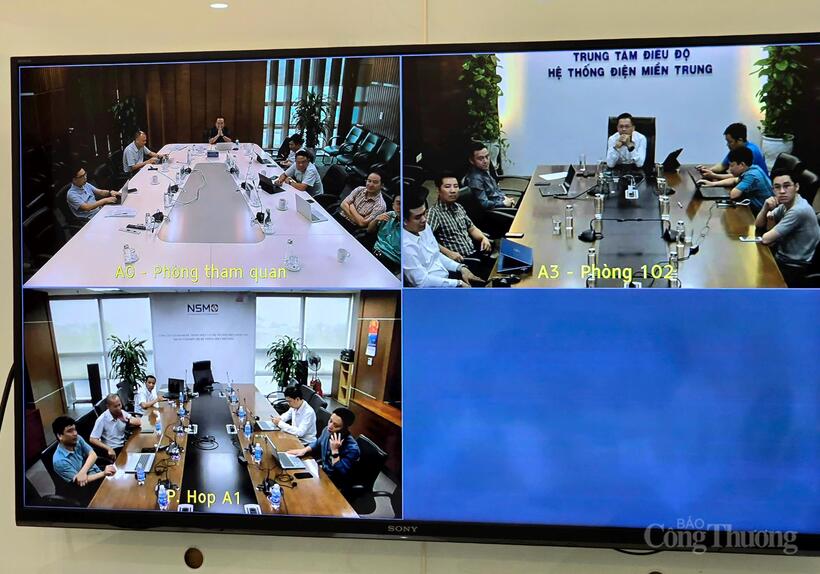 Điều độ 3 miền họp trực tuyến báo cáo tình hình điều độ