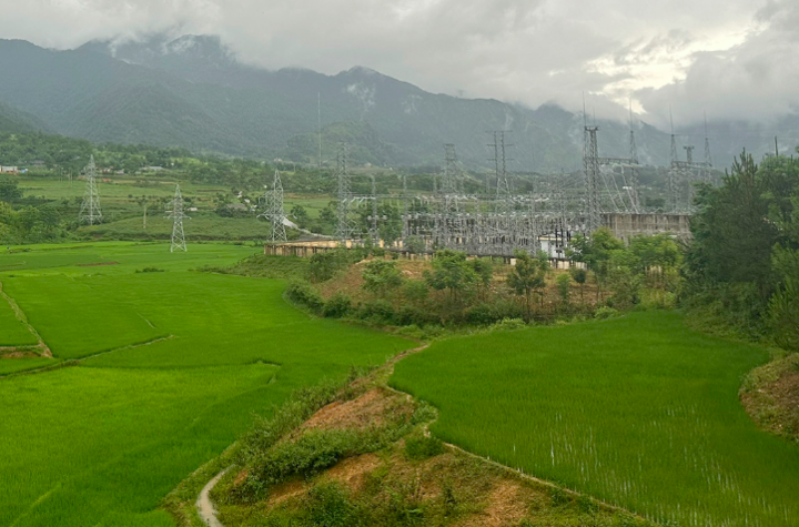 Mặt bằng khu vực dự kiến triển khai Dự án lắp máy biến áp thứ 3 Trạm biến áp 220kV Than Uyên