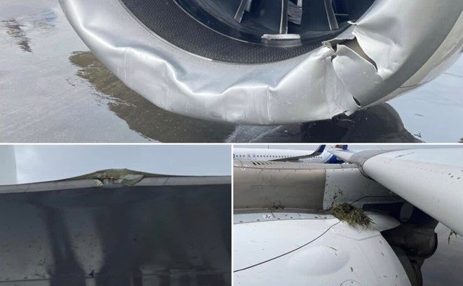 Máy bay Ấn Độ trượt khỏi đường băng khi hạ cánh trong mưa lớn