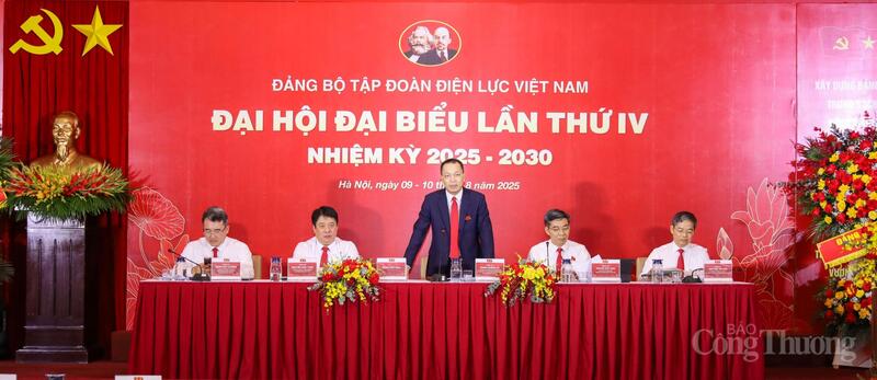 Đại hội Đảng bộ EVN nhiệm kỳ 2025 - 2030 đã diễn ra thành công tốt đẹp