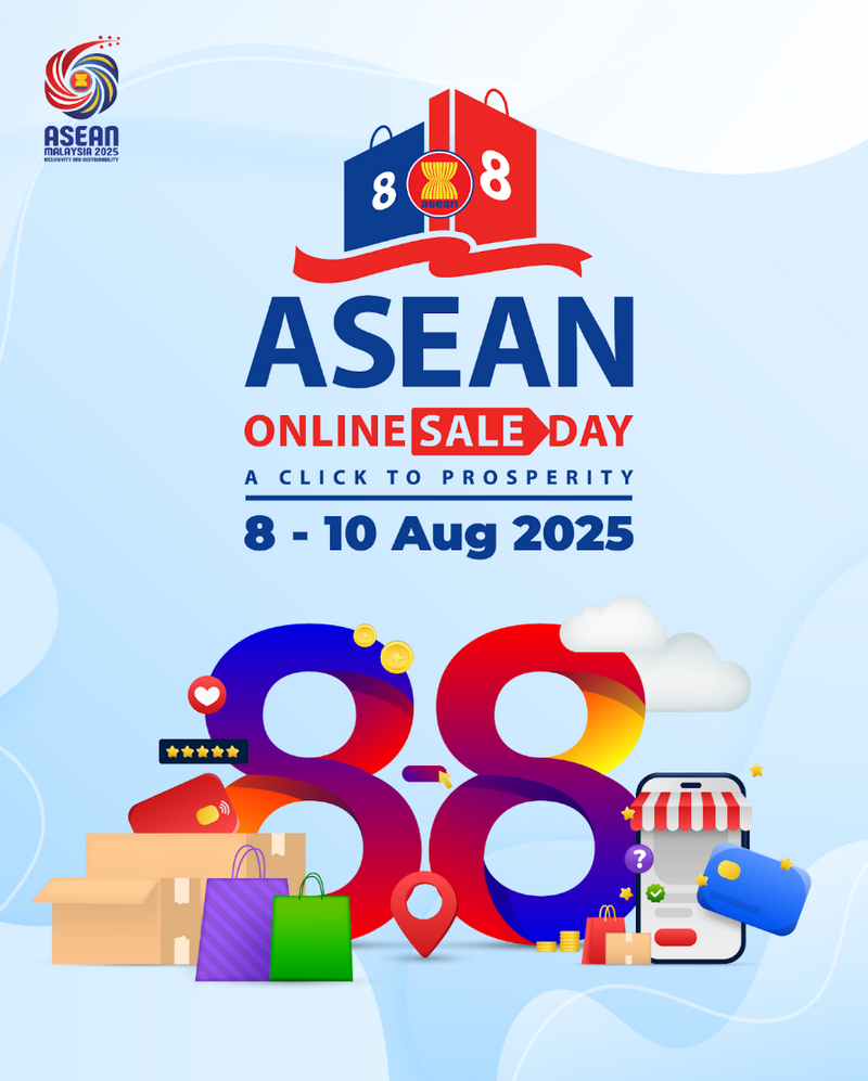 Ngày hội Mua sắm Trực tuyến ASEAN 2025 năm nay diễn ra từ ngày 8-10/8/2025