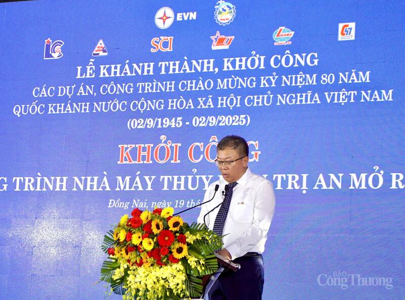 Ông Phạm Hồng Phương, Phó Tổng Giám đốc Tập đoàn Điện lực Việt Nam phát biểu tại sự kiện.
