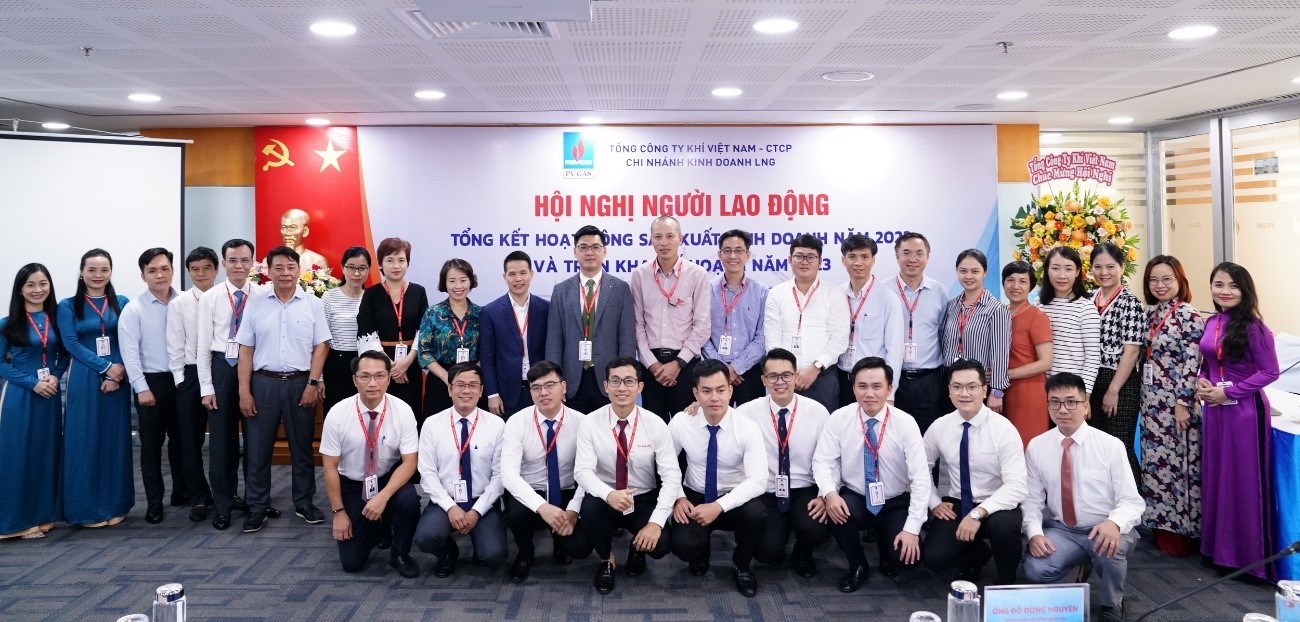 PV GAS LNG tổ chức Hội nghị người lao động, dịp để đơn vị tổng kết, báo cáo Lãnh đạo PV GAS chặng đường đã qua, đoàn kết phấn đấu vì tương lai phía trước