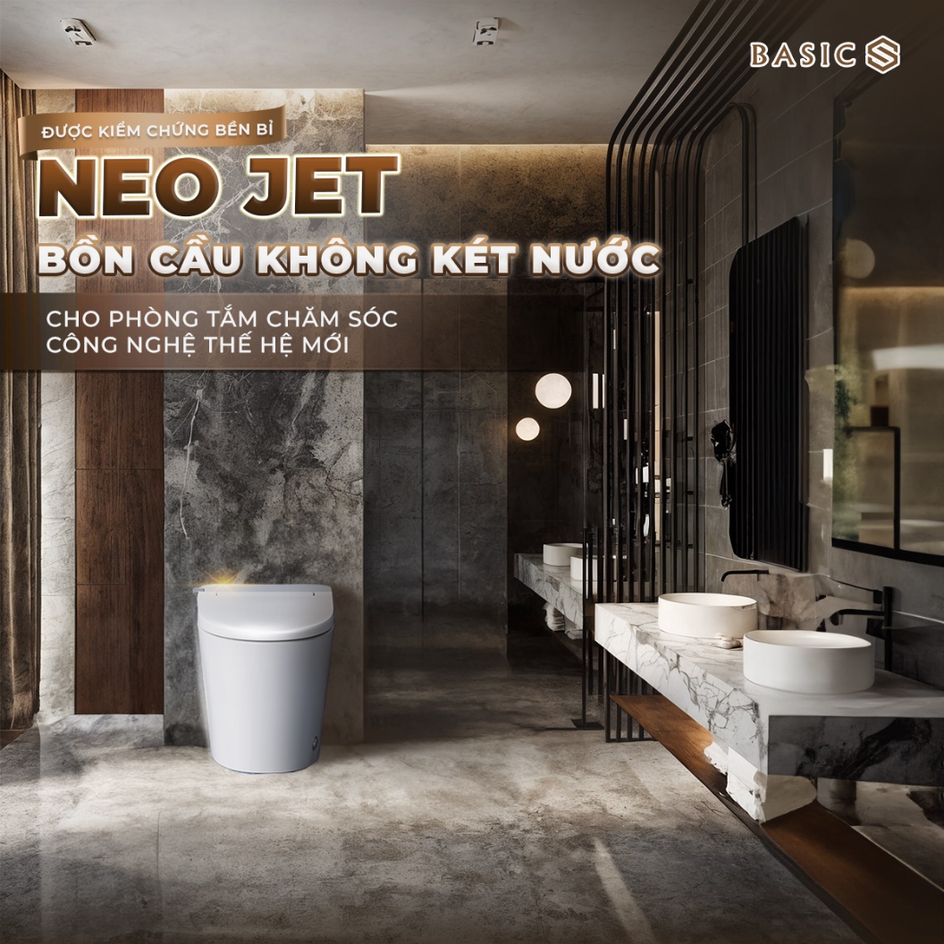 NEO JET - Bồn cầu không két nước, tối ưu phòng tắm hiện đại - Ảnh 1.