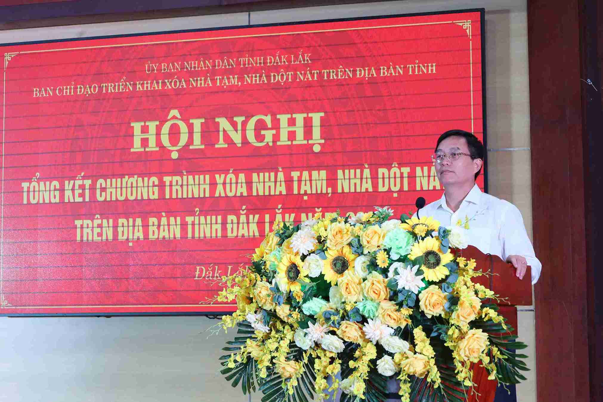 Ông Nguyễn Đình Trung - Ủy viên Trung ương Đảng, Bí thư Tỉnh ủy Đắk Lắk phát biểu. Ảnh: Bảo Kim