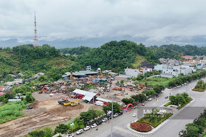 Tỉnh Điện Biên giao 19ha đất cho Trung tâm Phát triển quỹ đất tại phường Điện Biên Phủ. Ảnh: Quang Đạt