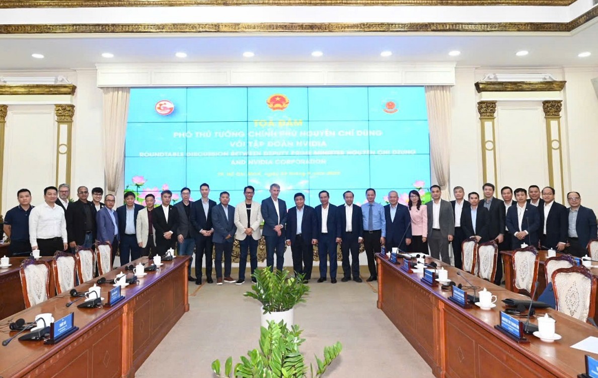 Việt Nam cam kết luôn đồng hành, tạo điều kiện thuận lợi cho Tập đoàn NVIDIA đầu tư, phát triển hiệu quả trong lĩnh vực khoa học công nghệ. Ảnh: Thu Sa
