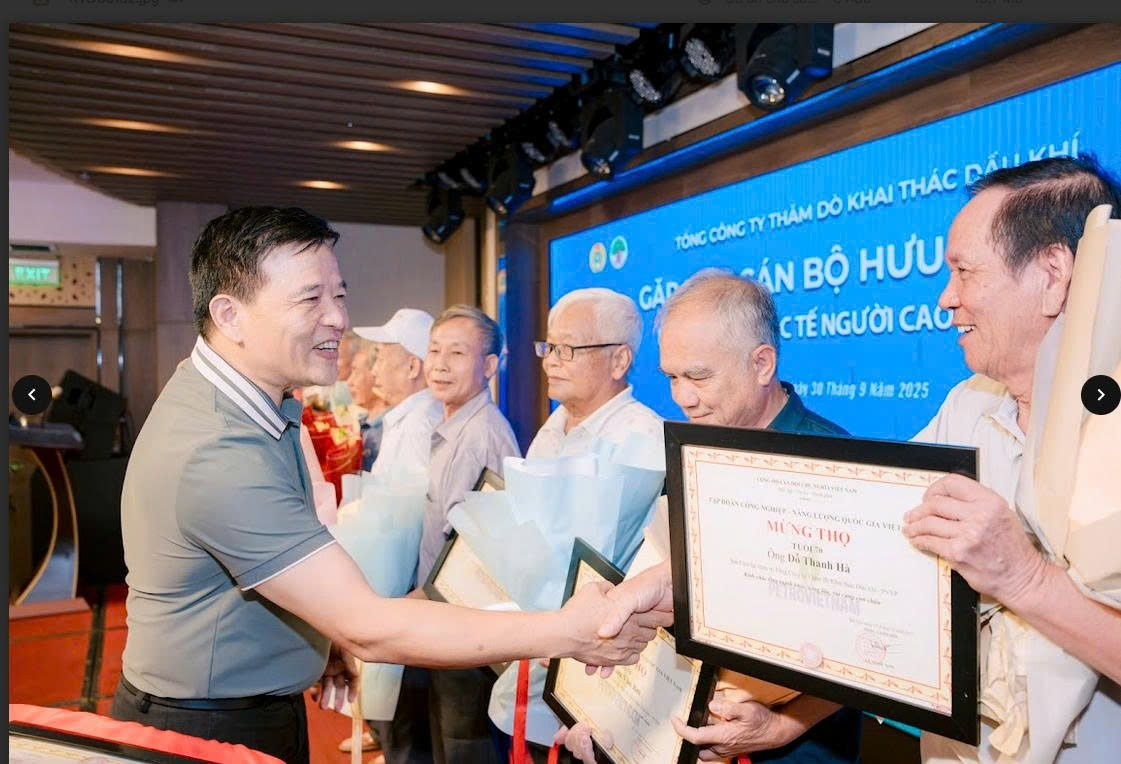 PVEP tổ chức gặp mặt cán bộ hưu trí nhân Ngày Quốc tế Người cao tuổi 1/10 PVEP tổ chức gặp mặt cán bộ hưu trí nhân Ngày Quốc tế Người cao tuổi 1/10