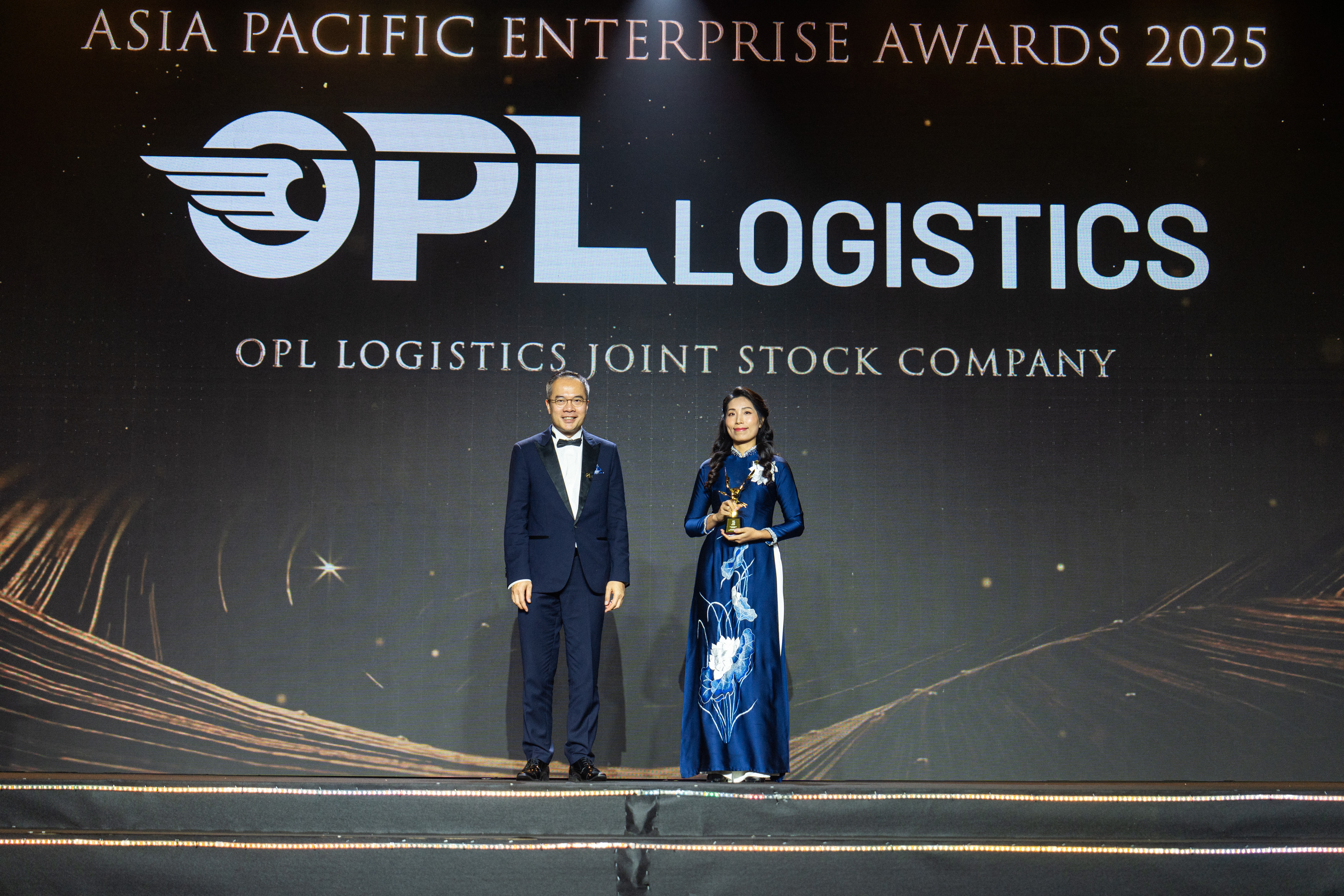 OPL Logistics được vinh danh tại Giải thưởng Doanh nghiệp Châu Á 2025 hạng mục Doanh nghiệp Tăng trưởng nhanh trong lĩnh vực Vận tải & Logistics(1)