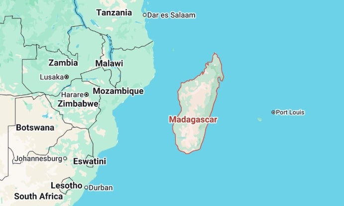 Madagascar map