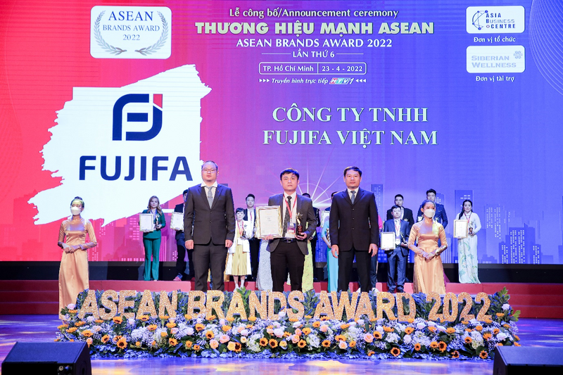 Fujifa tại lễ trao giải thương hiệu mạnh ASEAN 2022
