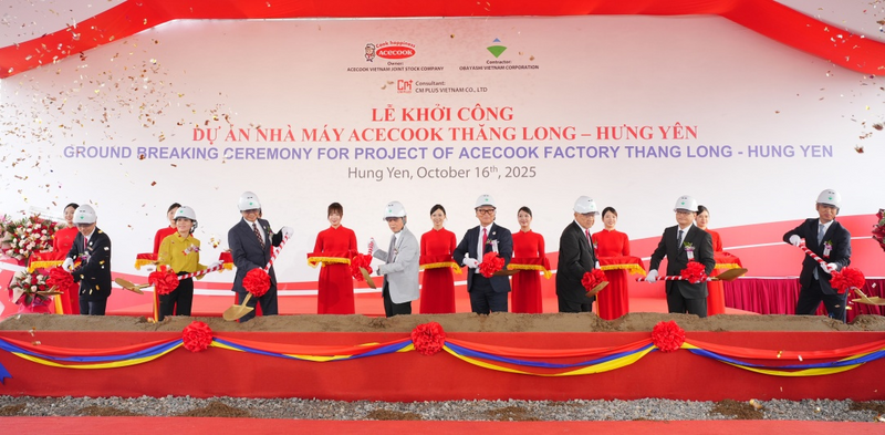 Lễ động thổ Nhà máy Acecook Việt Nam tại Khu công nghiệp Thăng Long II