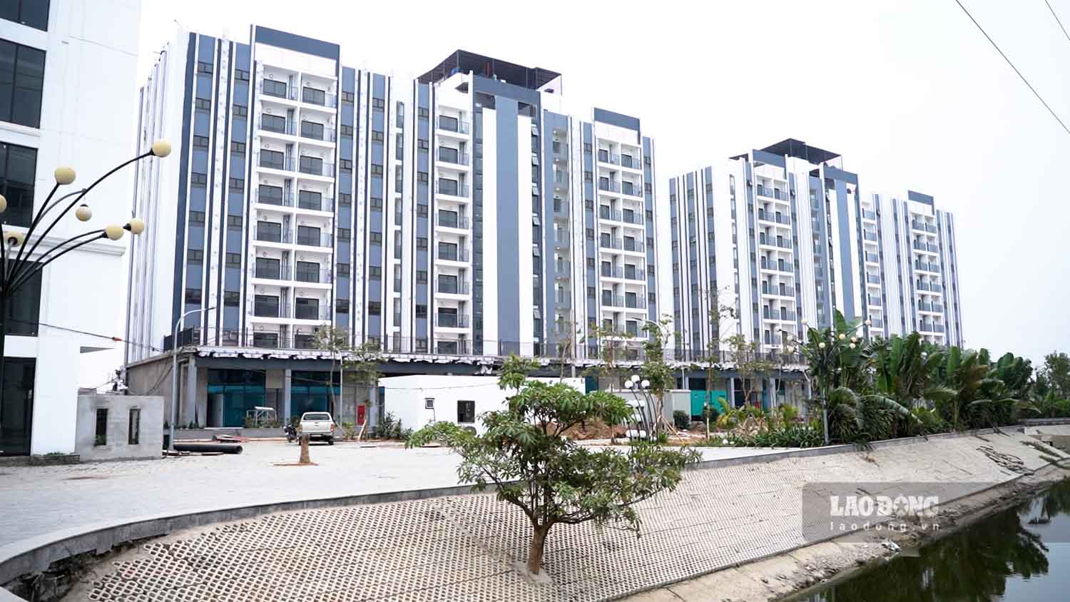 Các tòa nhà trong khu dự án nhà ở xã hội Thống Nhất Smart City (xã