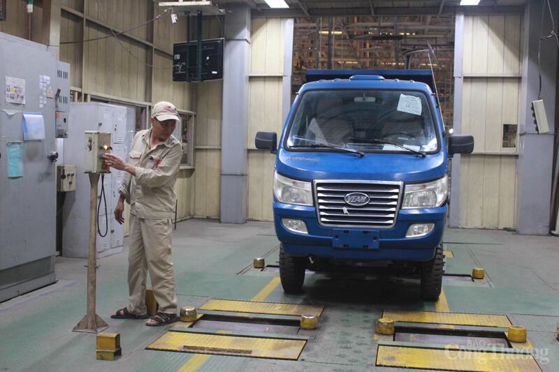 Công tác kiểm tra, kiểm định trước khi giao xe cho khách hàng