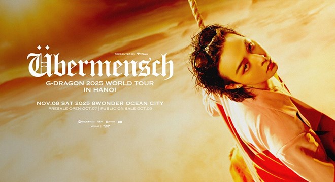 2 đêm concert của G-Dragon sẽ diễn ra tại Hưng Yên vào ngày 8 và 9.11. Ảnh: Ban tổ chức