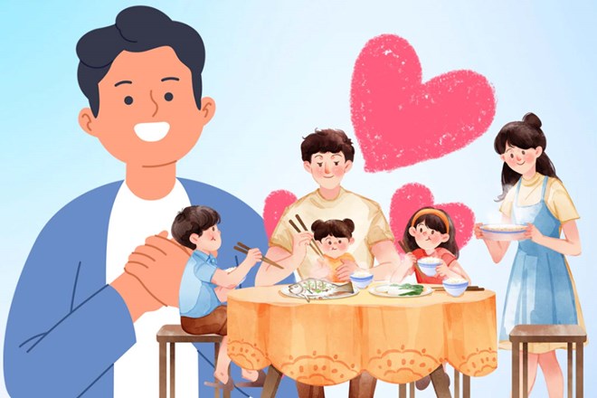 Gia đình gắn kết nhờ những lời cảm ơn đơn giản