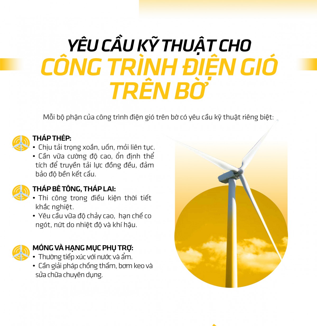 Điện gió trên bờ - Công trình phức tạp đòi hỏi giải pháp tổng thể