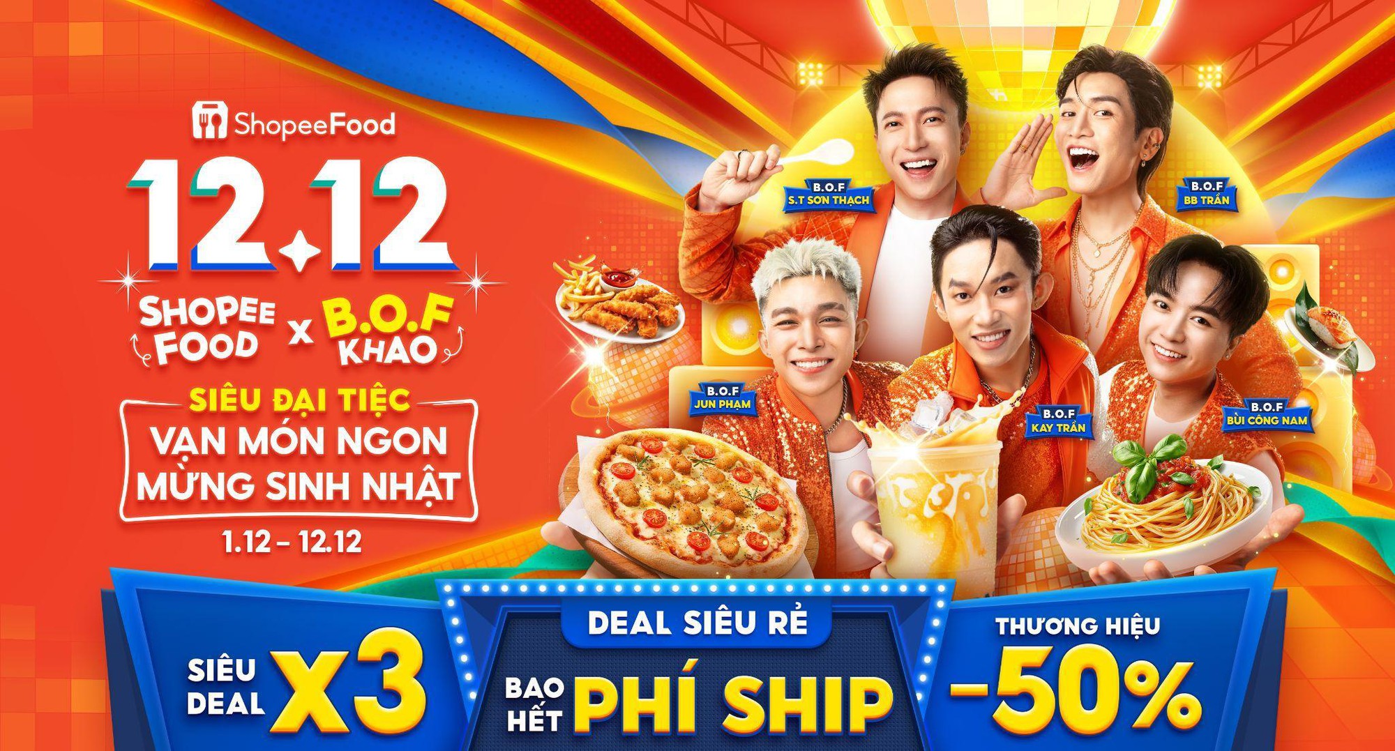 ShopeeFood “bắt tay” B.O.F chiêu đãi tuần lễ đại tiệc sinh nhật: Món ngon phủ bàn, deal hot phủ sóng - Ảnh 3. ShopeeFood “bắt tay” B.O.F chiêu đãi tuần lễ đại tiệc sinh nhật: Món ngon phủ bàn, deal hot phủ sóng - Ảnh 3.