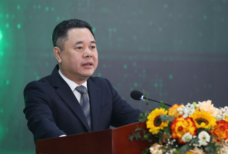 Phó Thống đốc Ngân hàng Nhà nước Nguyễn Ngọc Cảnh phát biểu tại hội thảo. Ảnh: Lam Phong