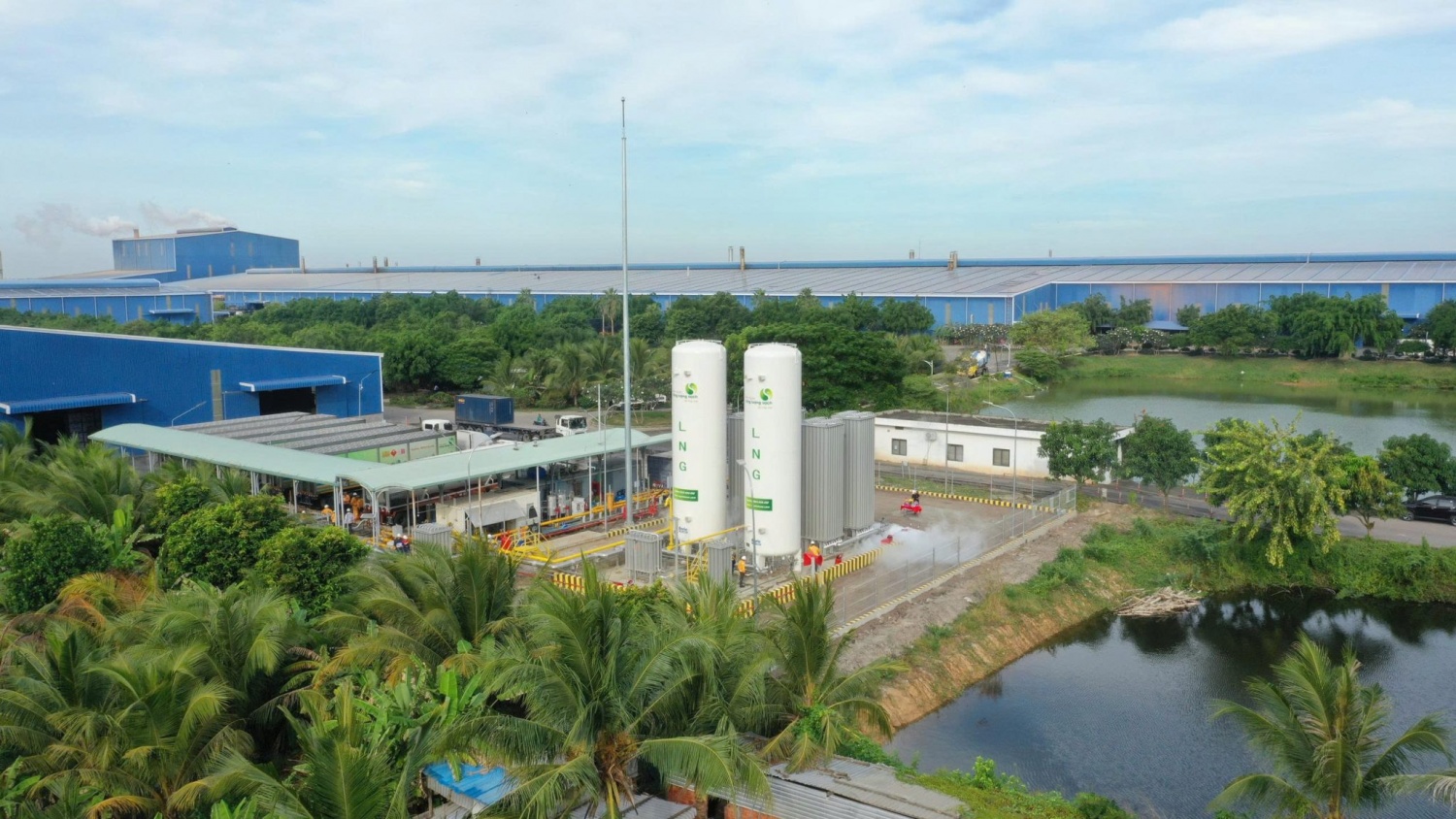 Quy mô nhà máy gạch men và trạm cấp CNG – LNG tích hợp tại Nhà máy Gạch men Hà Thanh Đồng Tháp