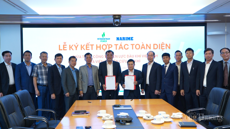 Tổng công ty Điện lực Dầu khí Việt Nam và Viện Nghiên cứu Cơ khí chính thức ký kết Thỏa thuận hợp tác toàn diện.