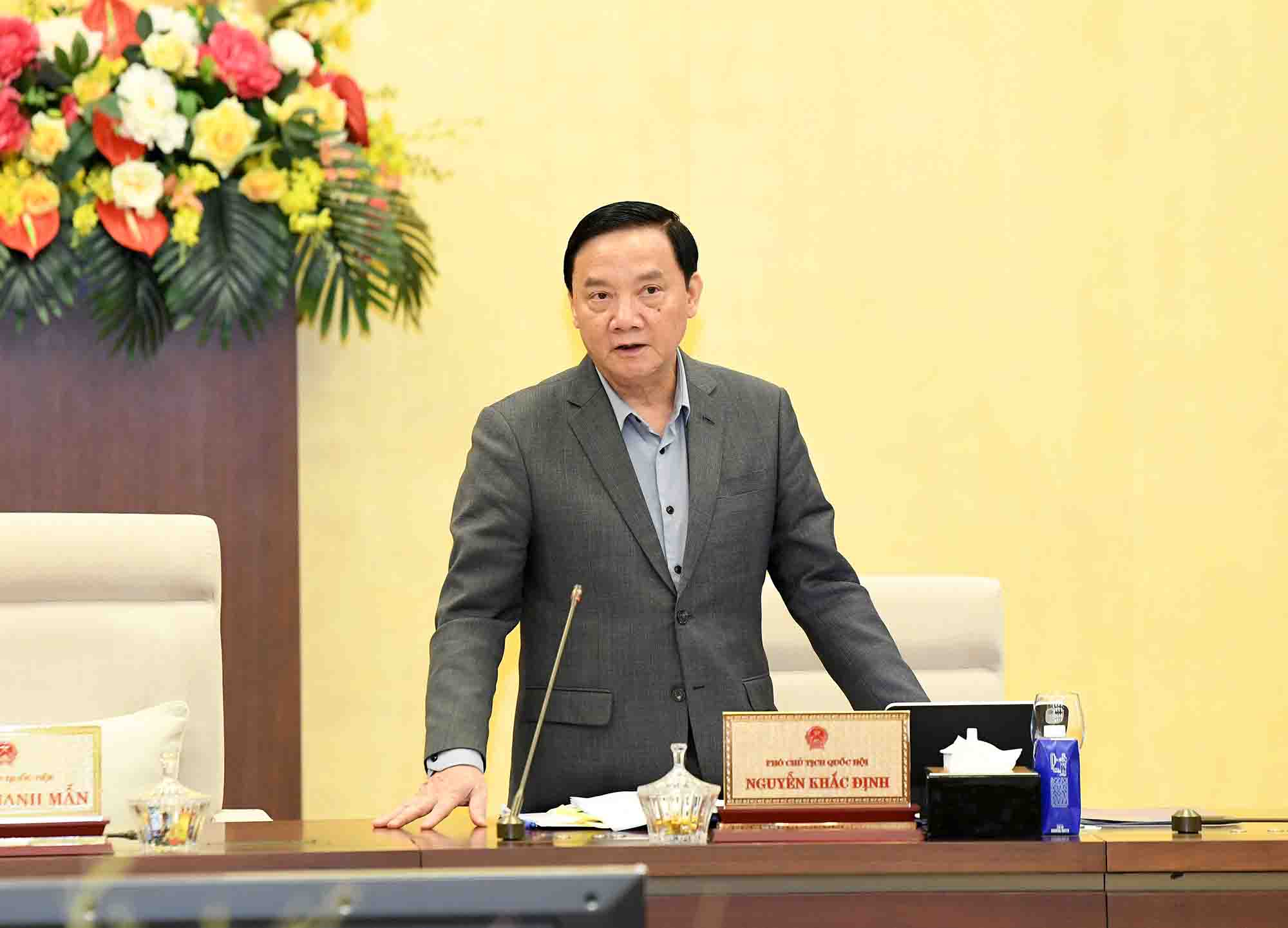 Phó Chủ tịch Quốc hội Nguyễn Khắc Định. Ảnh: Lâm Hiển.