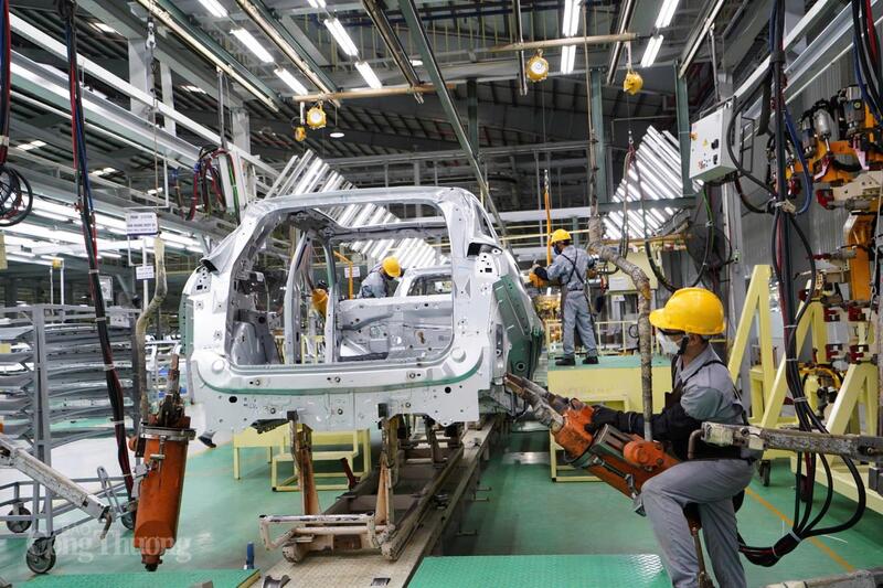 Năm 2025 cũng đánh dấu sự mở rộng mạnh mẽ của năng lực sản xuất ô tô trong nước. Ảnh Cấn Dũng