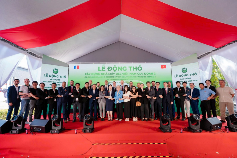 Lễ động thổ Nhà máy BEL Việt Nam - Giai đoạn 2 diễn ra với sự tham dự của đại diện các Cơ quan ban ngành và Ban lãnh đạo Tập đoàn Bel, thể hiện cam kết đầu tư và phát triển bền vững.
