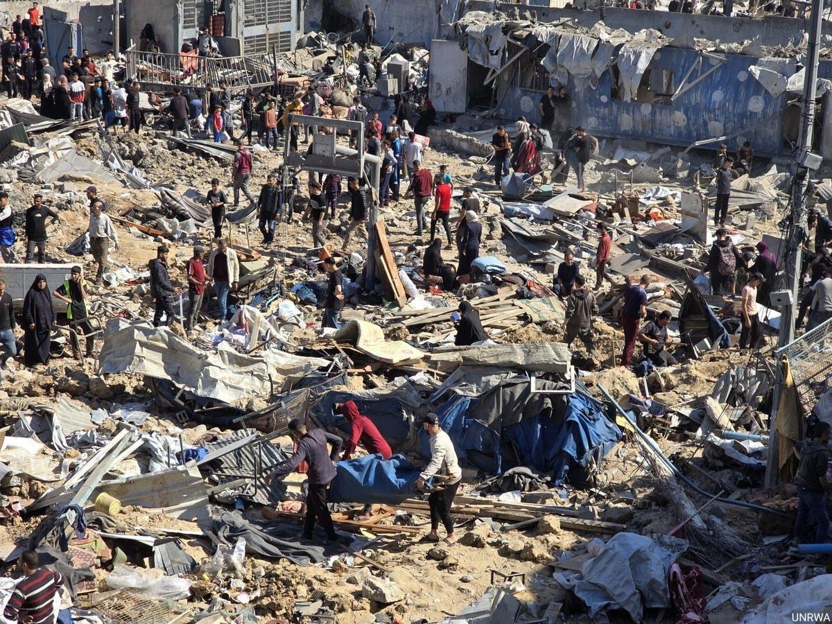 Hình ảnh đổ nát tại Gaza. Ảnh: X/antonioguterres