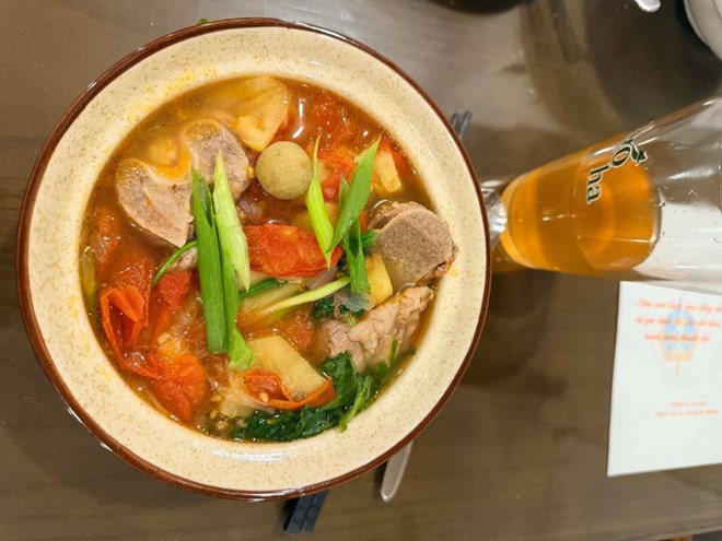 Bún sườn chua - cứu tinh thanh mát sau những mâm cỗ Tết nhiều đạm