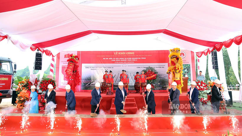 Khởi công CCN Phúc Ứng 2. Ảnh: Nguyễn Tùng.