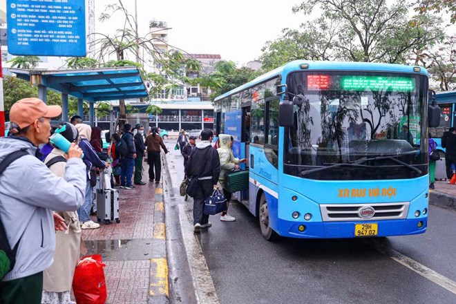 Hà Nội miễn tiền vé trên 128 tuyến buýt suốt kỳ nghỉ Tết