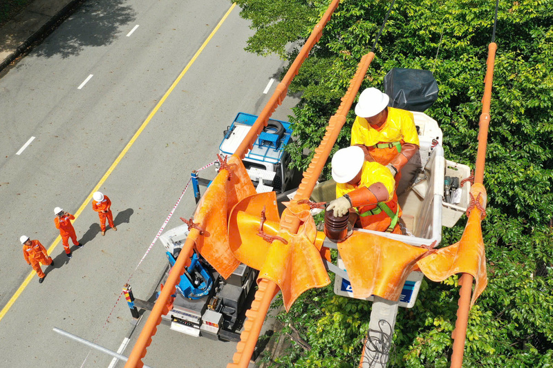 EVNSPC đã và đang triển khai đồng loạt các giải pháp nhằm đảm bảo cung ứng điện trong mùa nắng nóng. Ảnh: EVNSPC.