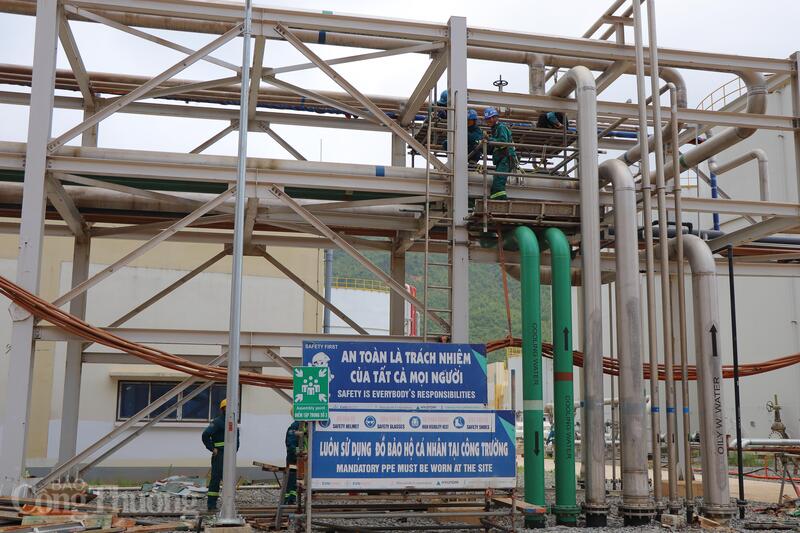 Dự án Nhà máy Nhiệt điện Quảng Trạch I đã đạt hơn 21 triệu giờ công lao động an toàn, không để xảy ra sự cố môi trường. Ảnh: Thanh Tuấn