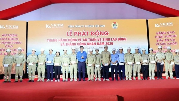 Ngành xi măng đẩy mạnh AI, gắn an toàn lao động với sản xuất xanh. Ảnh: Minh Hạnh