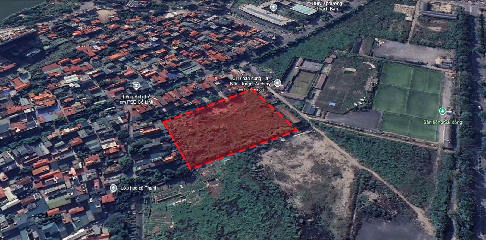 Khu đất xây dựng Dự án nhà ở xã hội IEC Bảo Ngọc Thạch Bàn (Long Biên, Hà Nội). Đồ họa: Khánh An