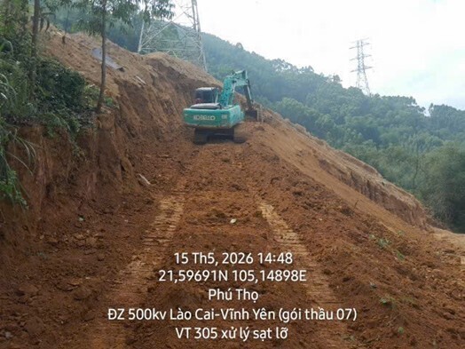 Hạ tải phạm vi có nguy cơ xói lở.