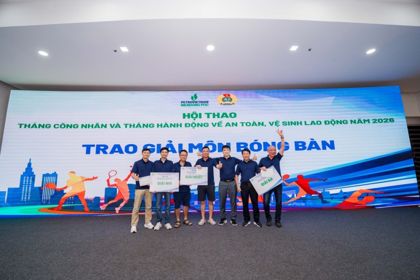 Hội thao BIENDONG POC 2026: Gắn kết người lao động, lan tỏa văn hóa Petrovietnam