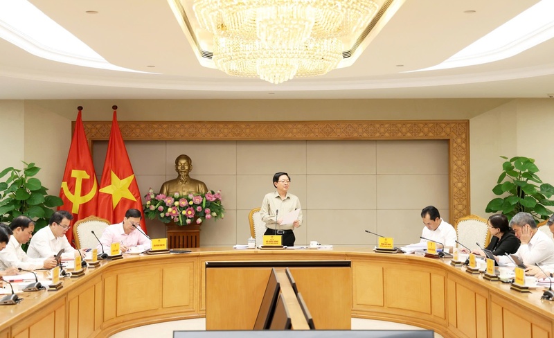 Phó Thủ tướng Hồ Quốc Dũng chủ trì cuộc họp về điều chỉnh Quy hoạch sử dụng đất quốc gia thời kỳ 2021-2030, tầm nhìn đến năm 2050 - Ảnh: VGP/Gia Huy