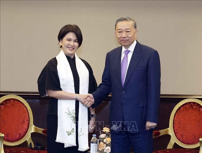 Tổng Bí thư, Chủ tịch nước Tô Lâm tiếp bà Chin Yin Ong, Đồng Chủ tịch, Tổng Giám đốc Năng lực Tổ chức Tập đoàn Grab. Ảnh: Thống Nhất/TTXVN grab-310526.jpg