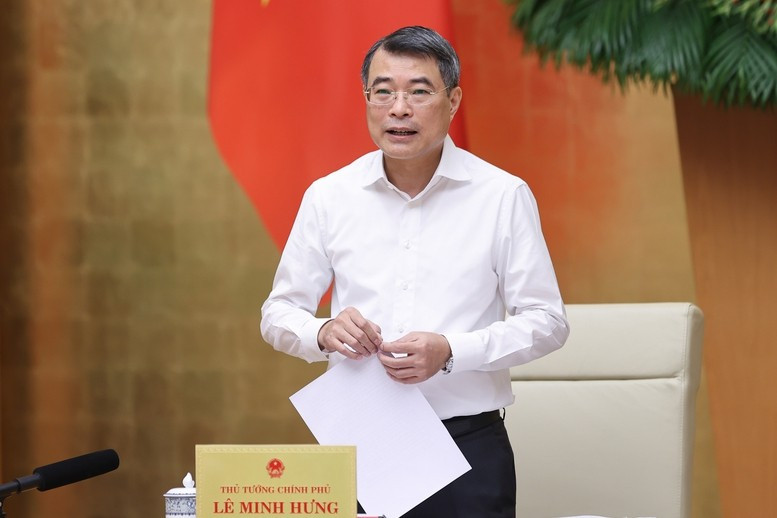 Thủ tướng Chính phủ Lê Minh Hưng phát biểu khai mạc Phiên họp. Ảnh: VGP