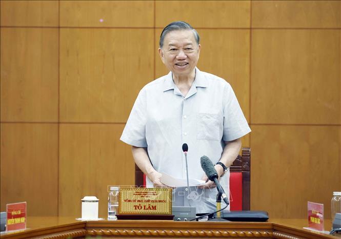 Tổng Bí thư, Chủ tịch nước Tô Lâm phát biểu chỉ đạo. Ảnh: Thống Nhất/TTXVN