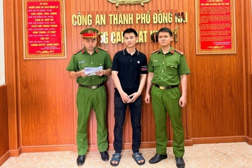 Đối tượng Vũ Văn Hà Hiếu - Ảnh: Công an TP Đồng Nai. 2026-06-0822-16-32-6535.jpg