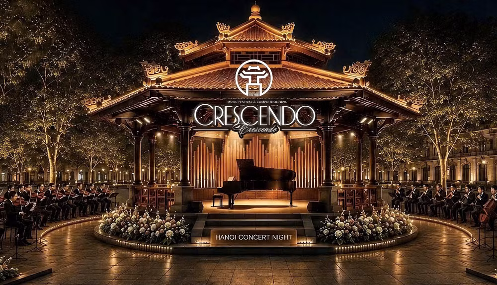 Nhà Bát Giác - nơi diễn ra chương trình nghệ thuật đặc biệt "Crescendo - Giao hưởng kết nối". Ảnh: Sở VH-TT Hà Nội anh-man-hinh-2026-07-02-luc-094316.png