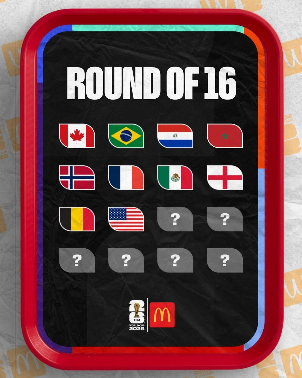 Danh sách 10/16 đội góp mặt ở vòng 1/8 World Cup 2026. Ảnh: FIFA 734783680-1604178741072073-6414200256840190073-n.jpg