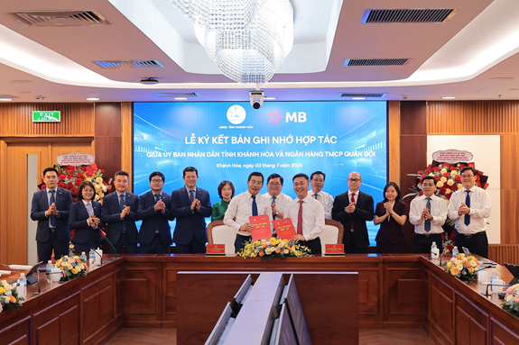 Hợp tác giữa MB và Khánh Hòa: Huy động nguồn lực tài chính, thúc đẩy phát triển các lĩnh vực kinh tế trọng điểm