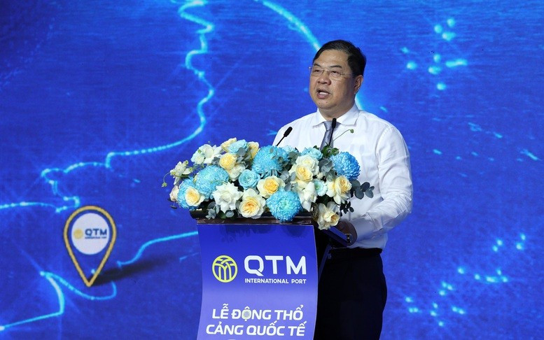 Phó Thủ tướng Thường trực Phạm Gia Túc phát biểu tại lễ khởi công. Ảnh: VGP